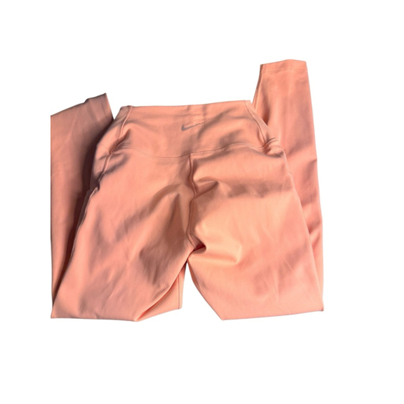 Women's Nike Orange Training Leggings with Pockets XS - Picture 2 of 4